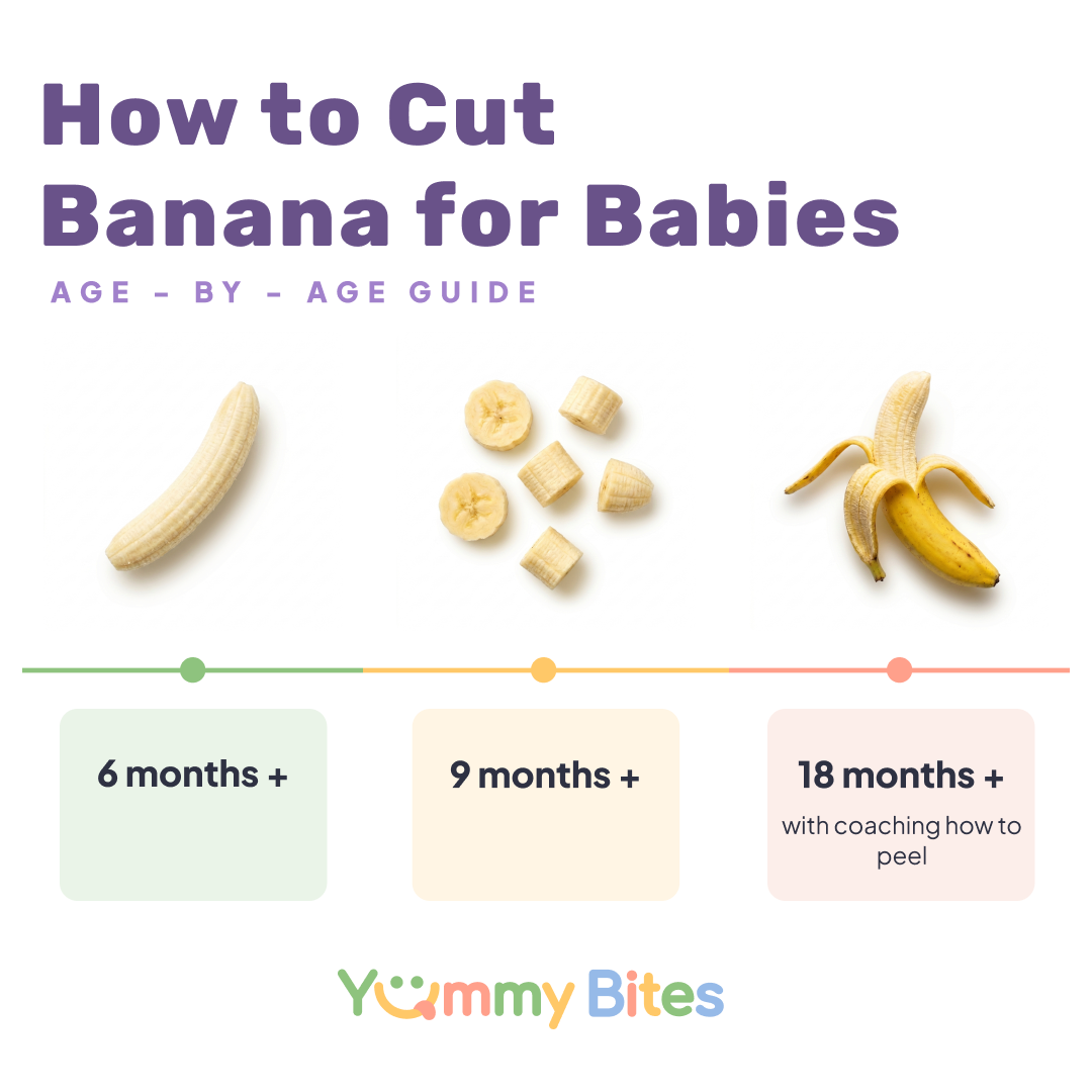 Cómo servir plátano a bebés